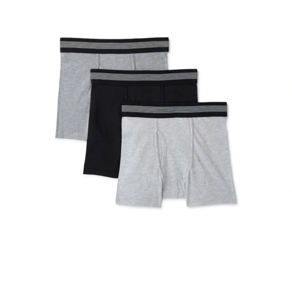 3pack breathable cotton‎ comfortable fit boys’ boxer brief size large 10-12 new